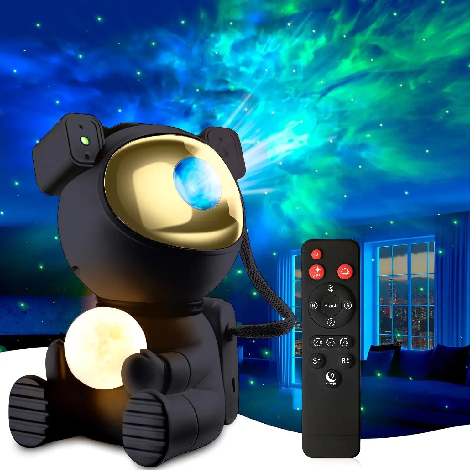 Astronaut Starry Projector 360° Adjustable Galaxy Projector outlet Light