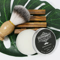 Beard Bliss: Mint Shaving Cream and Brush Set for the Modern Man