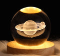 Glowing Galaxy Crystal Ball Table Lamp 3D Planet Moon Lamp Bedroom