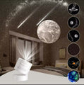 Galaxy Projector 360° Rotate Planetarium Star Projector Realistic Starry Sky Night Light Solar System Moon For Kids Bedroom