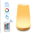 Night Light, LED Touch Bedside Table Lamp, 7 RGB Colours Changing, 5 Brightness Level Switch, Timing Function, Rechargable Remote Control Dimmable Light for Bedroom, Living Room