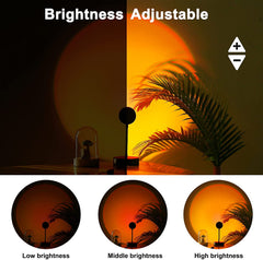 Plastic High Intensity Discharge 16 in 1 Sunset Lamp 16 Colors